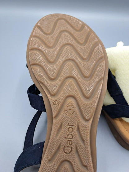 Gabor offenen Schuhe, Damen, Größe 38, Blau