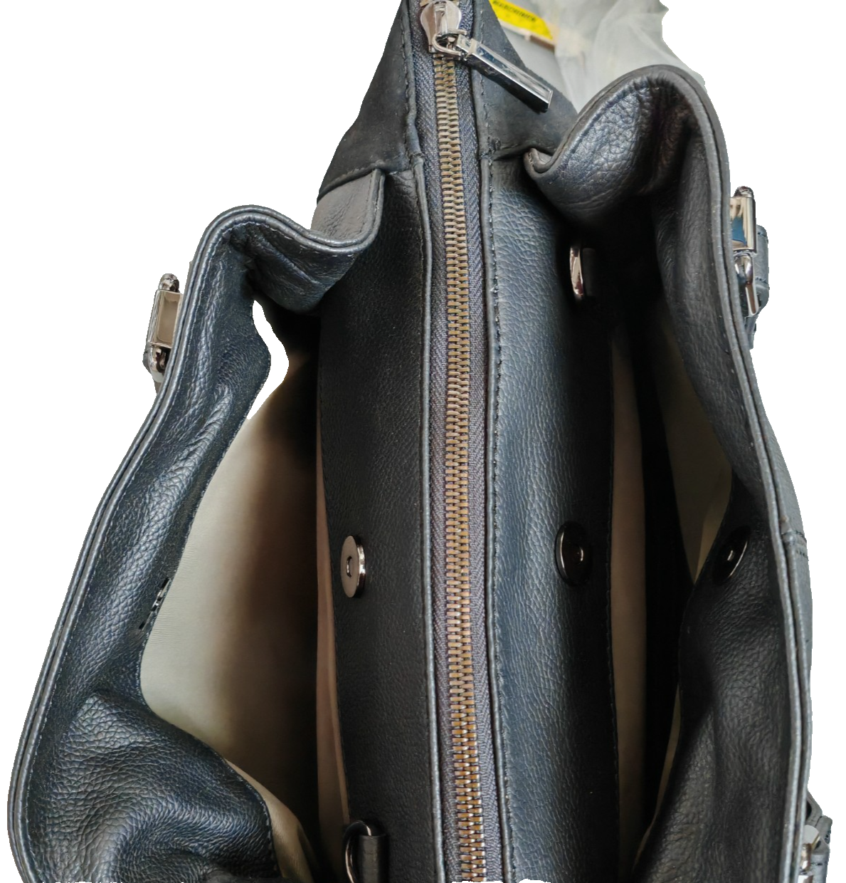 Desiderius Bendine Damen Ledertasche Schwarz Echtleder Shopper Handtasche H3