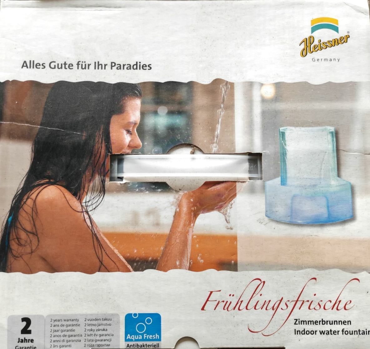 Heissner Frühlingsfrische Zimmerbrunnen Indoor Wasserbrunnen Deko Wasser HA26