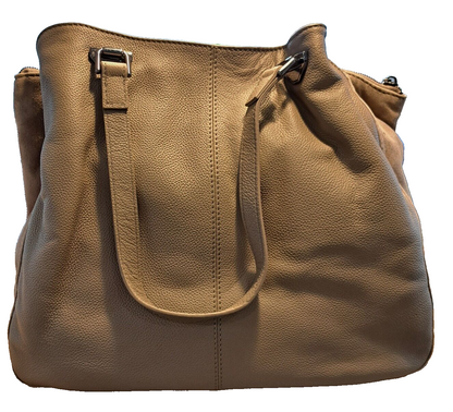 Desiderius, Blogger Edition Bendine, Taupe, Luxus Tasche, Echtleder, NP: 100€