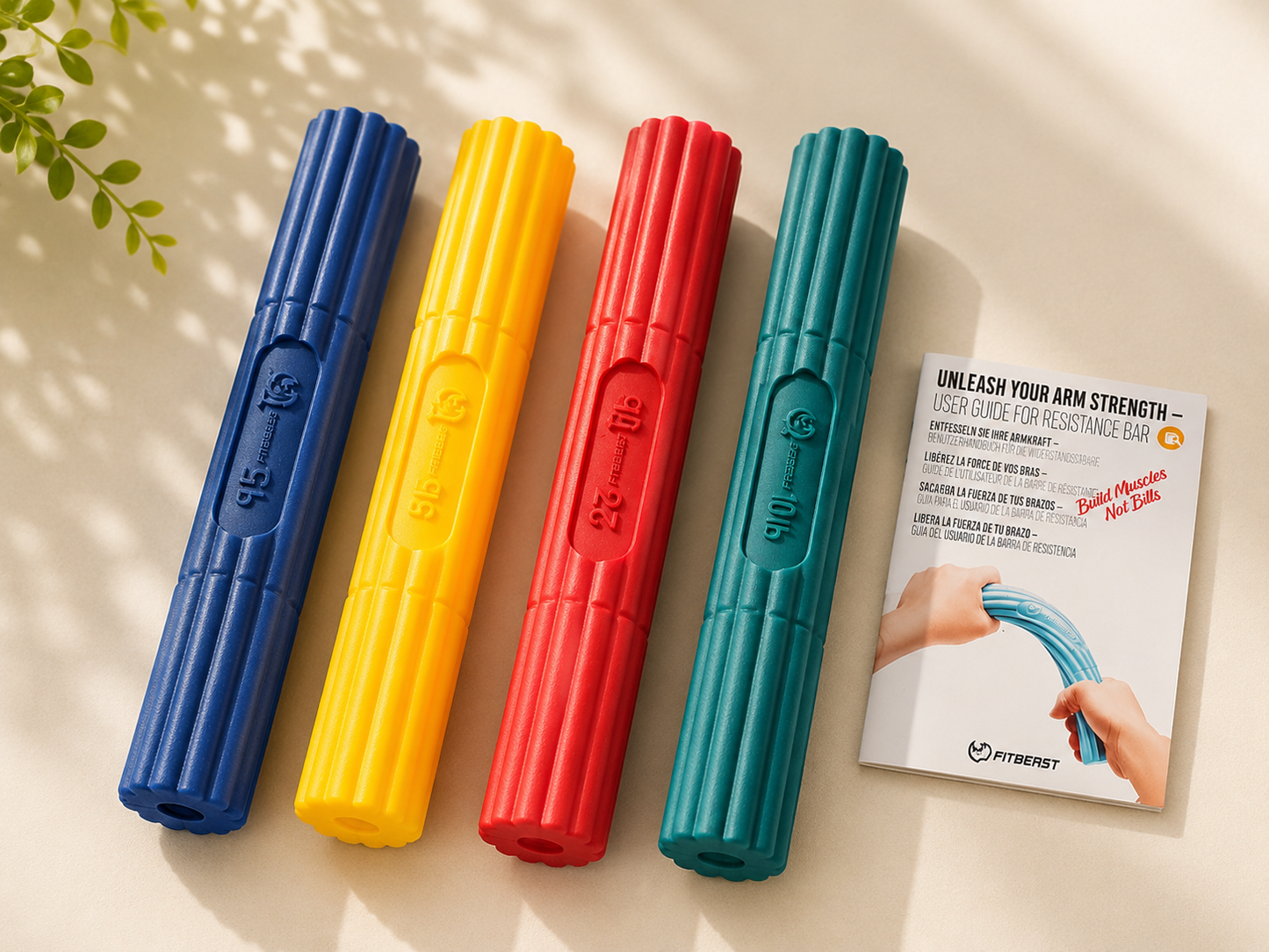 FitBeast Flex Therapy Bar Tennisarm Therapie Griffkraft Training Fitness E