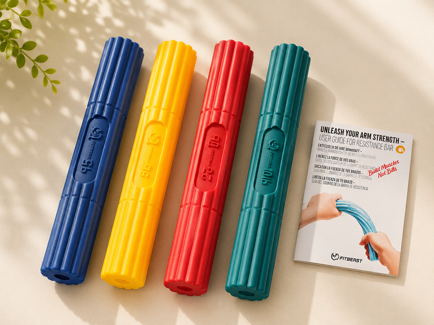 FitBeast Flex Therapy Bar Tennisarm Therapie Griffkraft Training Fitness E