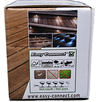Easy Connect 65446 LED Einbaustrahler 10x6cm 3000K IP65 Terrasse Edelstahl HA34