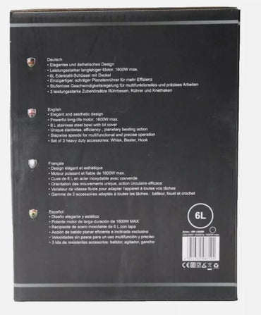 DMS Küchenmaschine KM-1600B 1600W Rührmaschine Teigmaschine