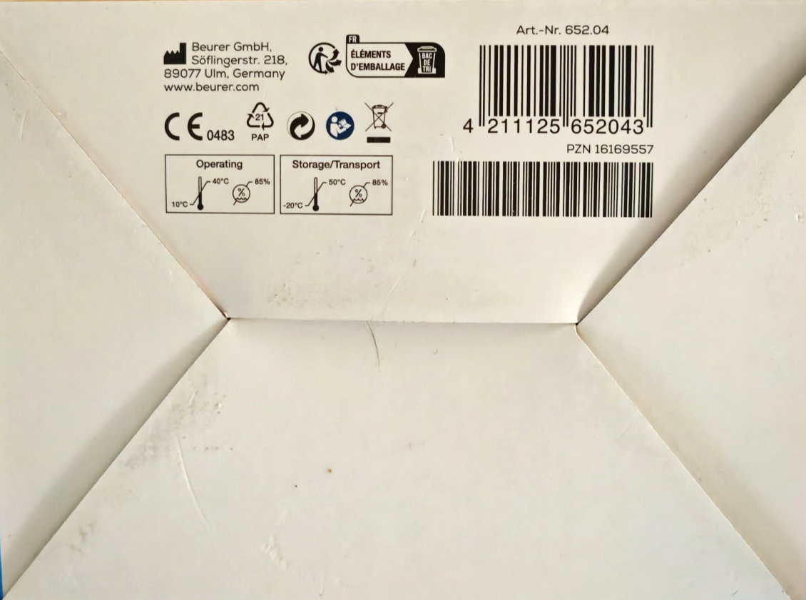 Beurer BM51 easyClip Oberarm Blutdruckmessgerät Pulsmessung vollautomatisch C04