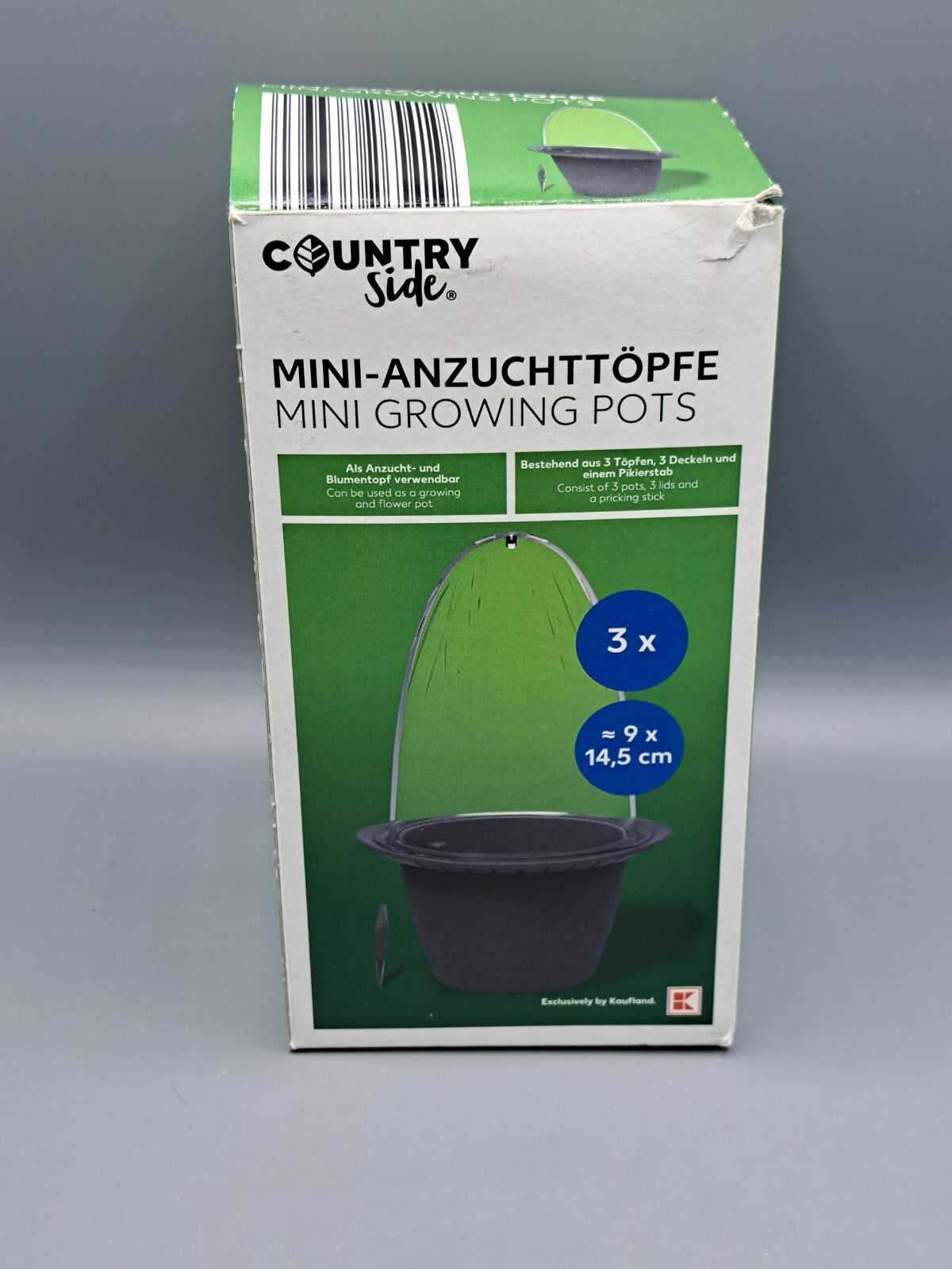 Countryside, Mini-Anzuchttöpfe, 3x
