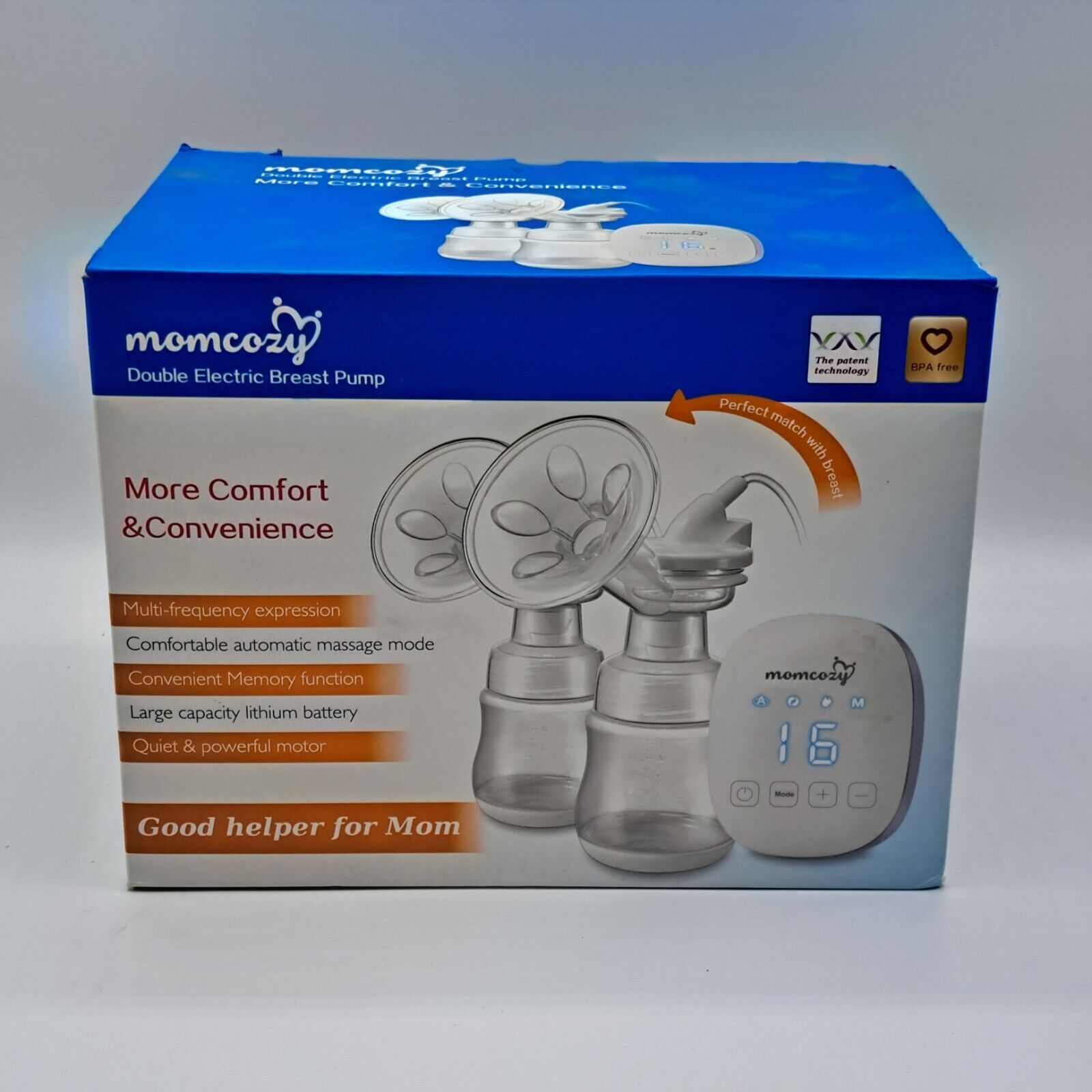 Momcozy Double Electric Breast Pump, Milchpumpe