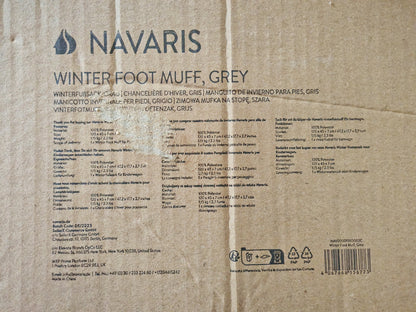 Navaris Winter Fußsack Kinderwagen Buggy Babyfußsack Grau 120x45cm Warm E6