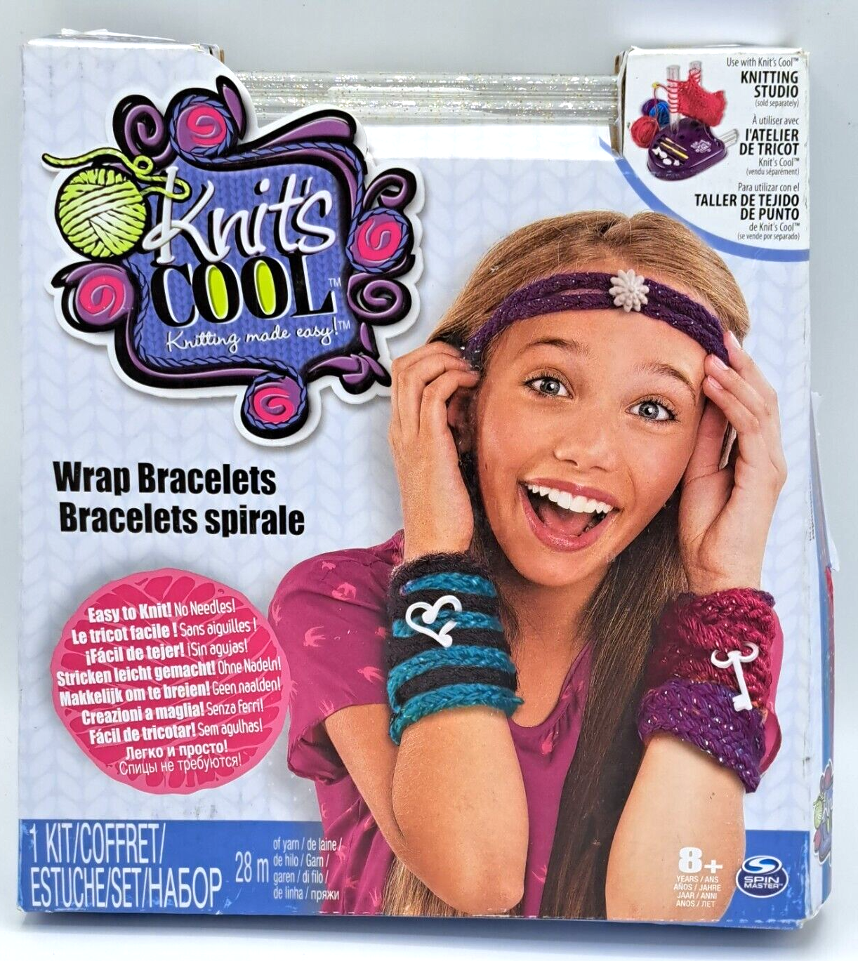 Spin Master Knits Cool Wrap Bracelets Bastelset Armbänder Stricken ab 8 D4