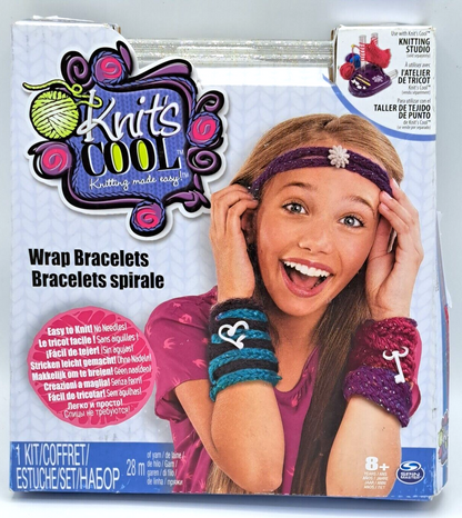 Spin Master Knits Cool Wrap Bracelets Bastelset Armbänder Stricken ab 8 D4