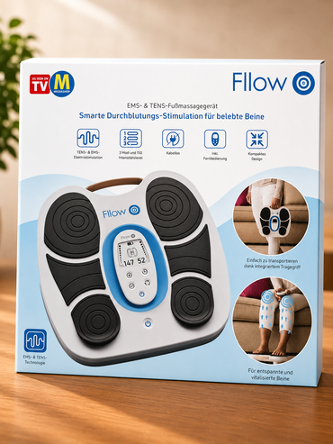 Fllow EMS TENS Fußmassagegerät Elektrostimulation 150 Stufen kabellos HOA3
