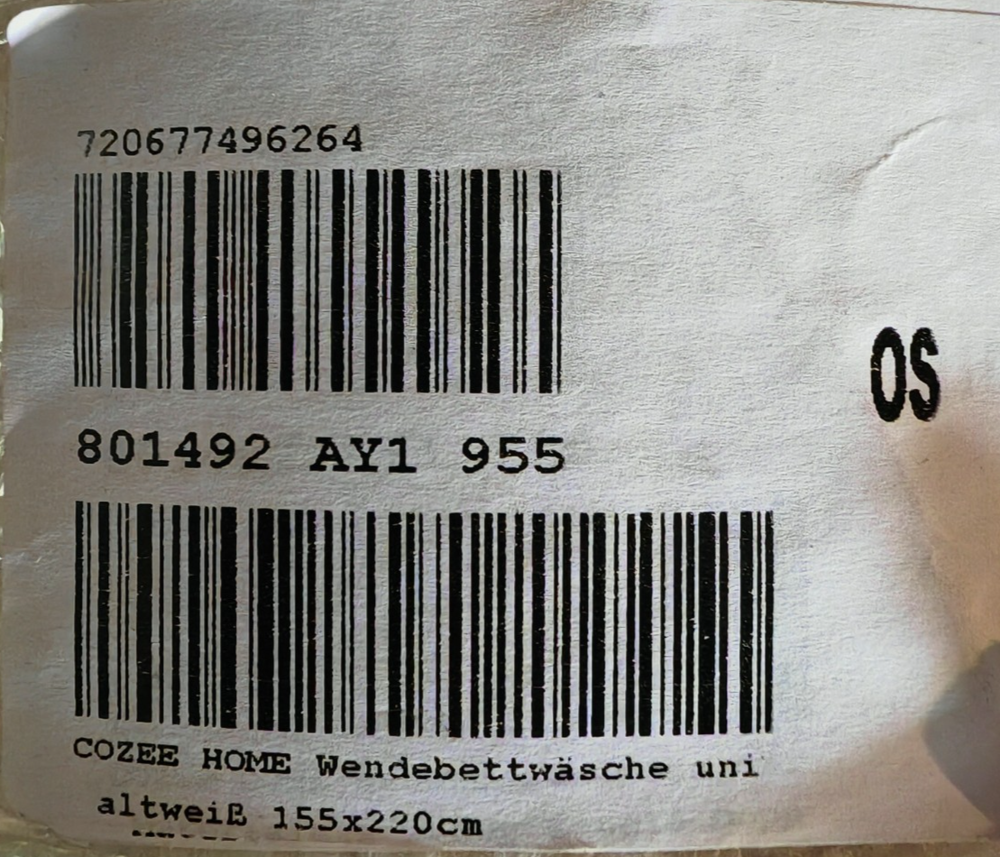 COZEE HOME Wendebettwäsche Teddy Bouclé Altweiß 155x220cm 4tlg. QVC HA7