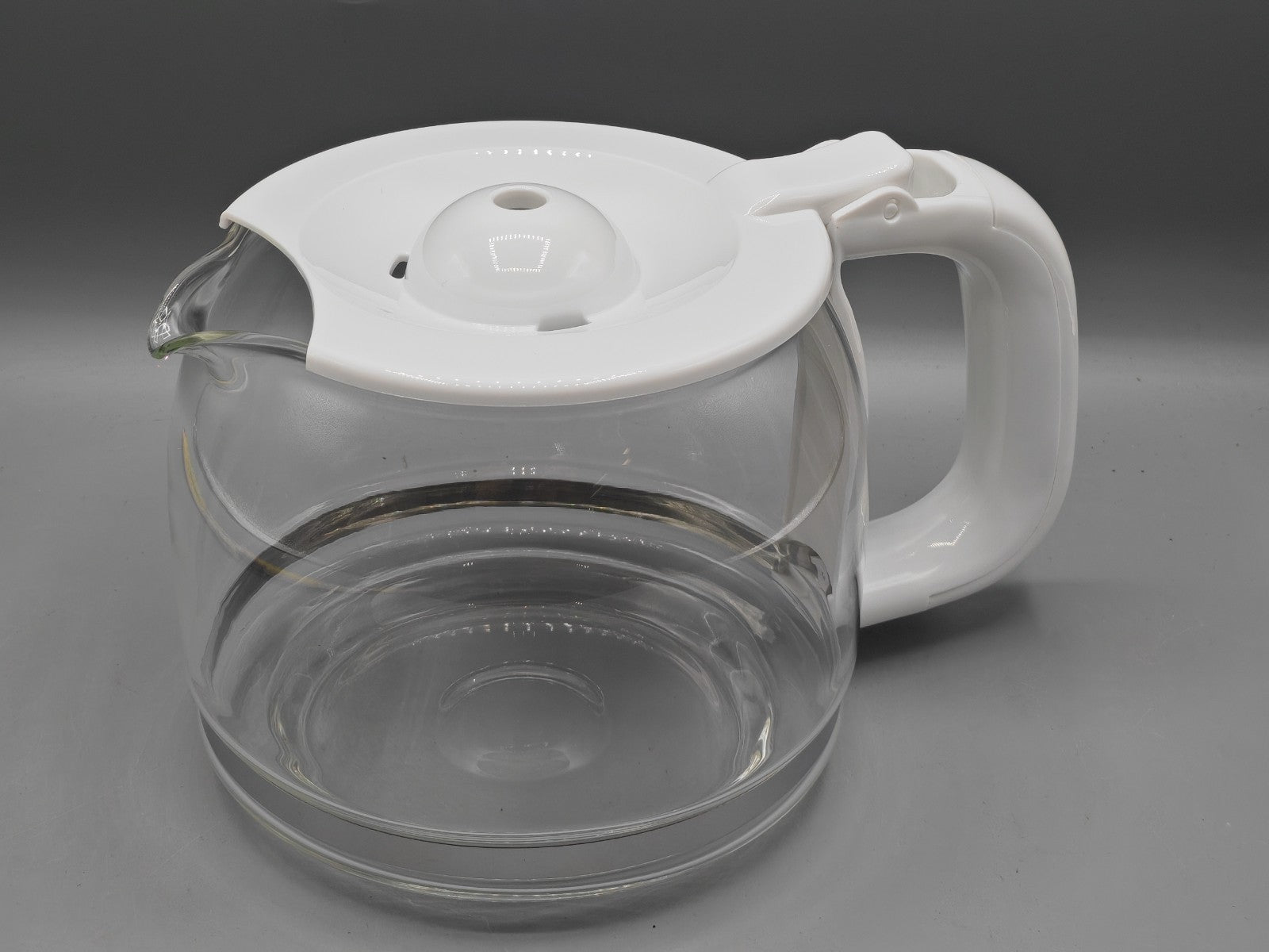 Glas Kaffeekanne, 10 Tassen Weiß