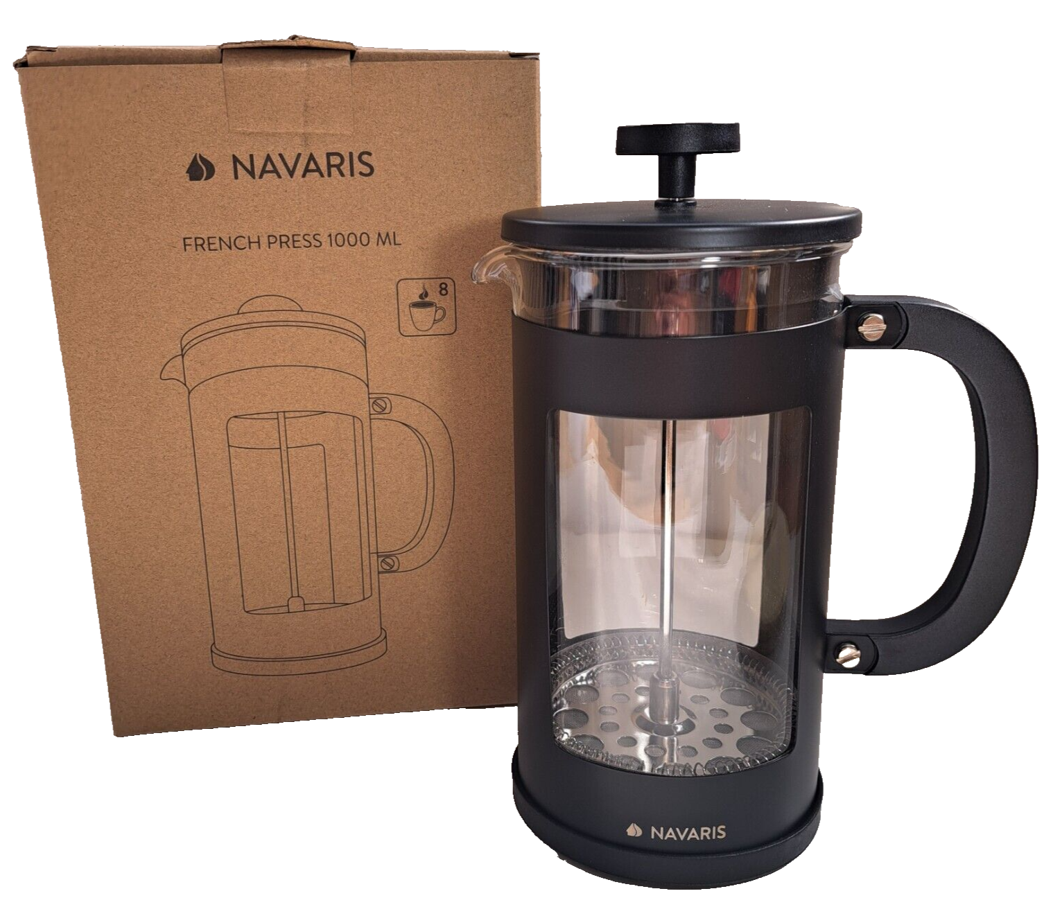 French Press 1000ML, Schwarz, Modern, Kaffee