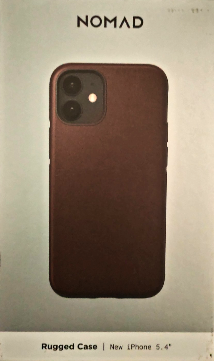 NOMAD Rugged Case iPhone 12 mini 5,4" Horween Leder Rustic Brown Schutzhülle A9