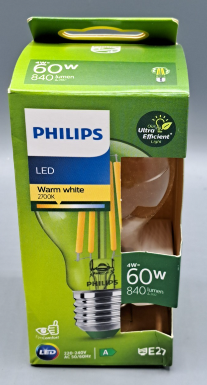 Philips LED Birne E27 – 840 lm warmweiß 60W Ersatz