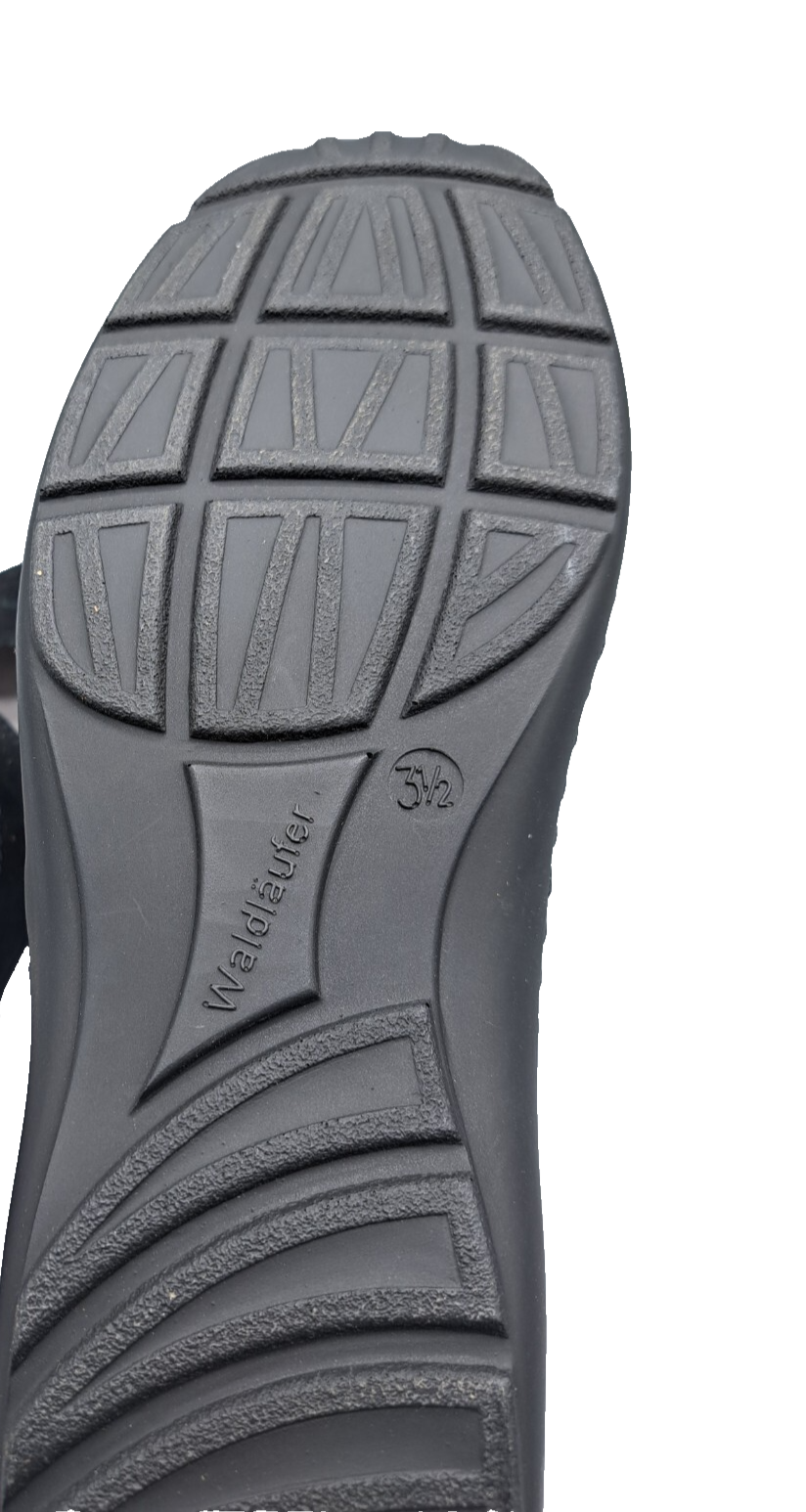 Waldläufer Pro Aktiv Damen Schuhe Gr. 36 Schwarz Klett Halbschuhe Weite H