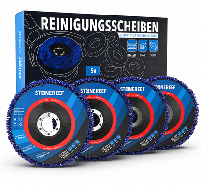 Reinigungsscheiben 5er Set 125mm CSD Winkelschleifer Rost Entferner