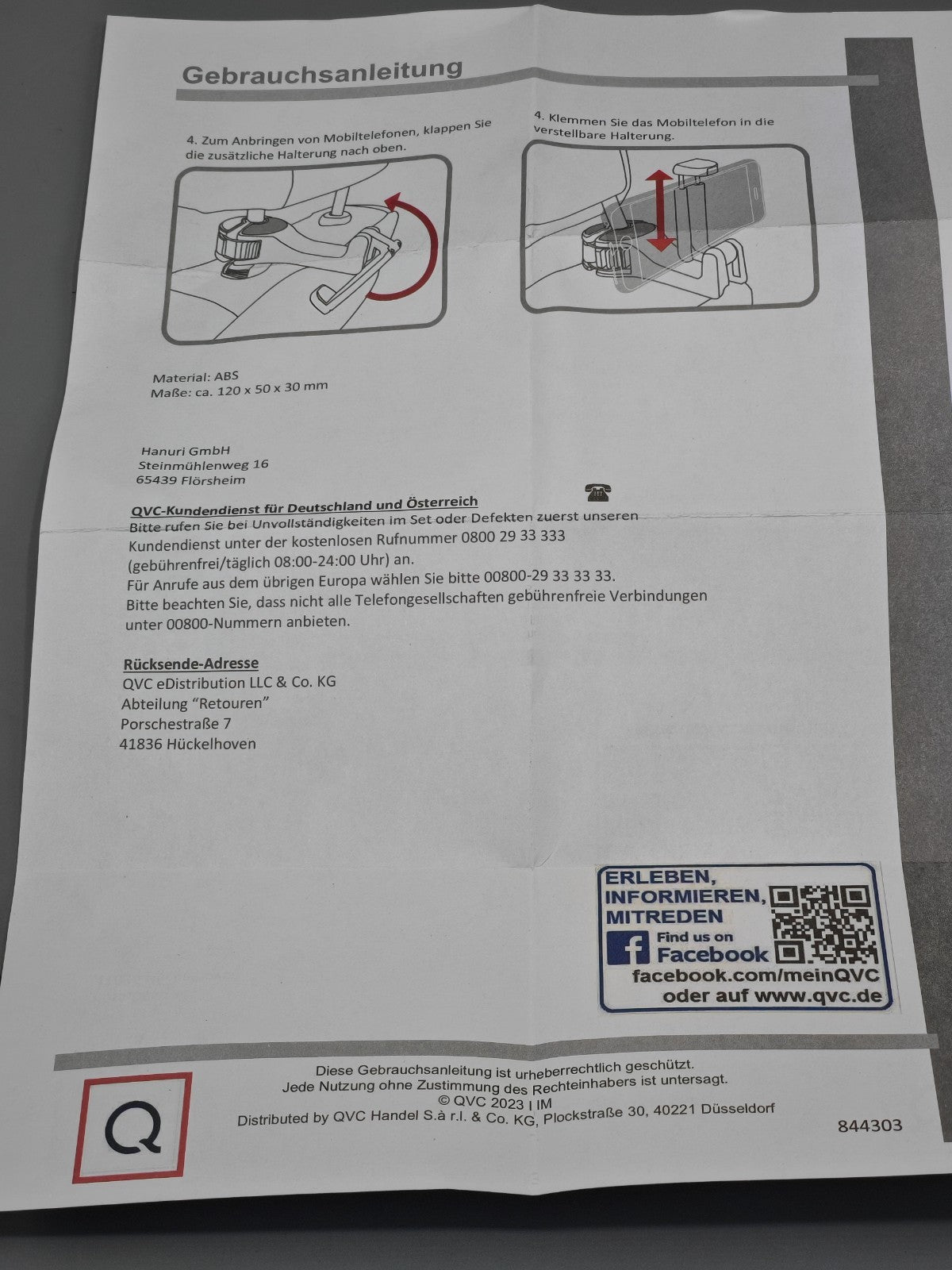 QVC Rücksitz Handyhalterung Auto 2 Stück