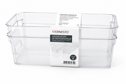 2x Ernesto Kühlschrank Organizer 3 Liter Kühlschrankbox Frischhaltedose  B5