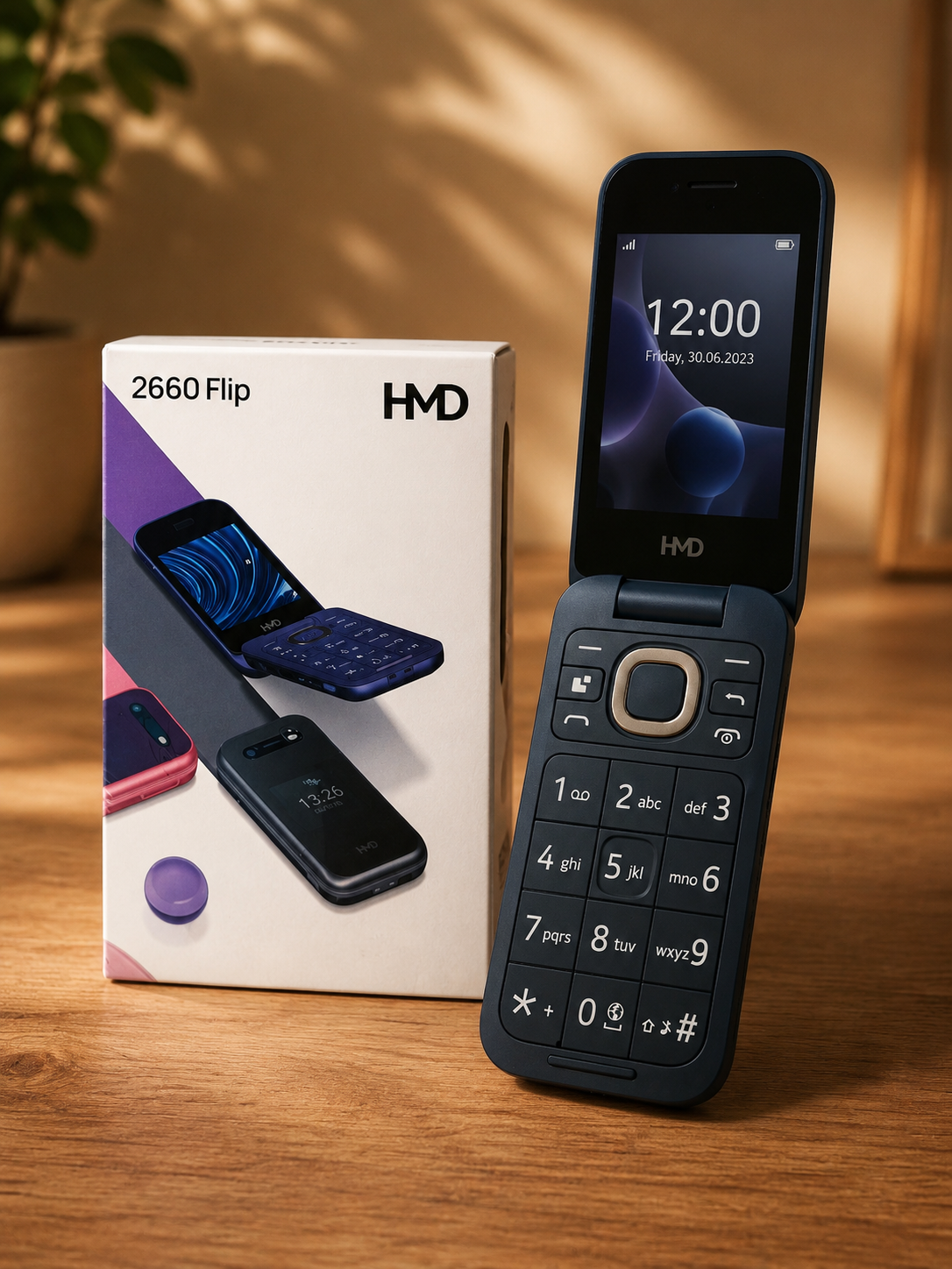 HMD 2660 Flip Klapphandy 4G Seniorenhandy Bluetooth Dual SIM Kamera LTE Schwarz
