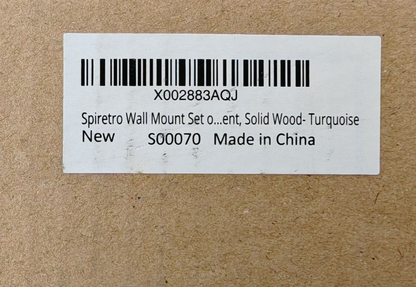 Spiretro Wandregal Set Türkis Holz Schweberegal Wandablage mit Stangen HA1