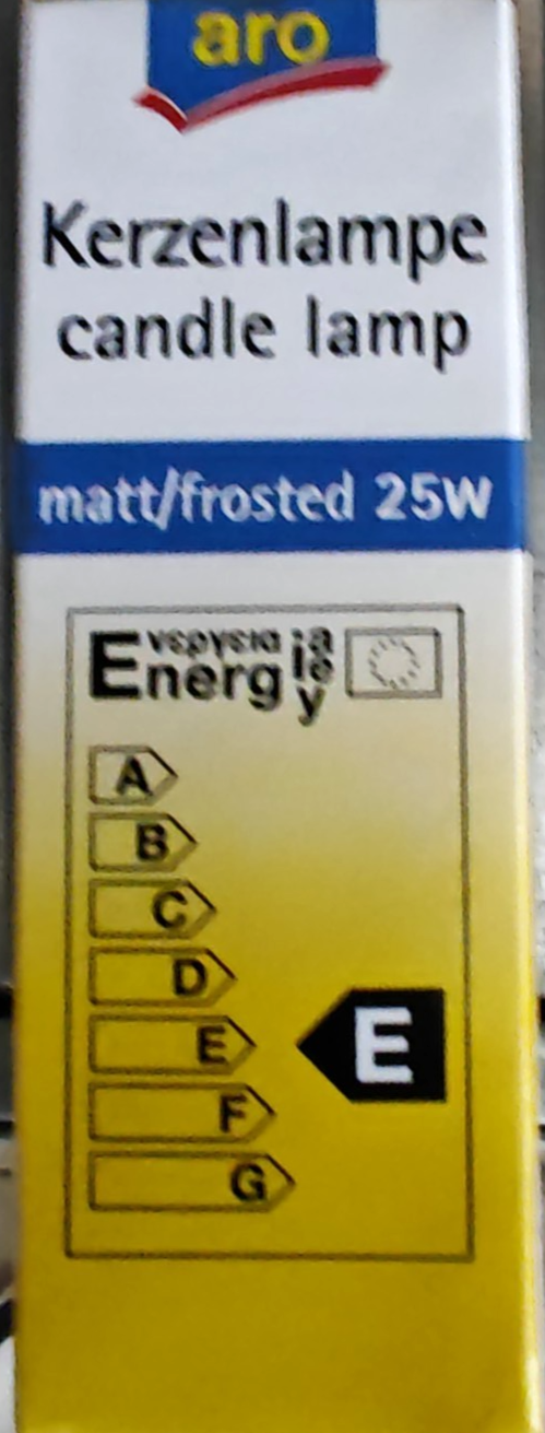 9x aro Kerzenlampe E14 25W 230V Matt Glühlampe Kerzenbirne Leuchtmittel HA34