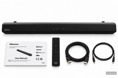 Hisense HS205G Soundbar 2.0 120W Bluetooth HDMI ARC Roku TV Ready A9