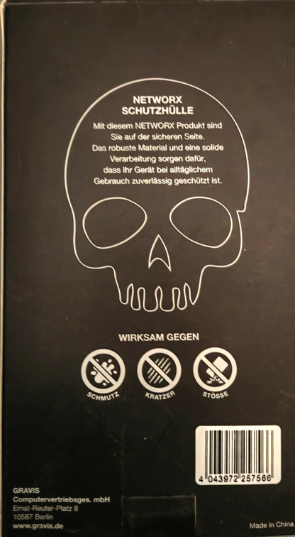 NETWORKX Skull Hülle für iPhone 12 mini Totenkopf Case Schwarz Limited A9