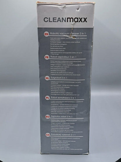 CLEANmaxx Saugroboter Wischfunktion Staubsauger Roboter Sauger Wischroboter 2in1