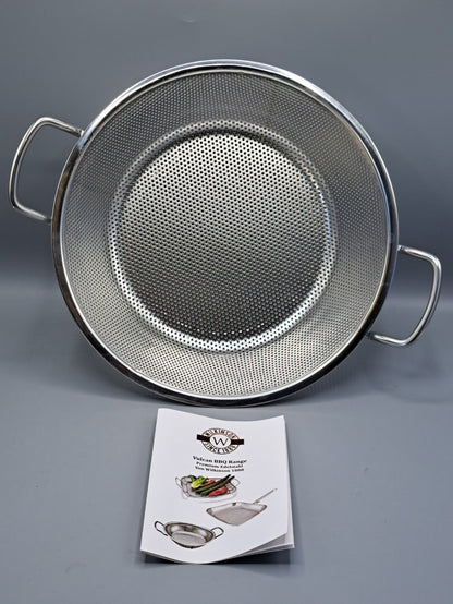 Wilkinson Grillpfanne, Vulcan BBQ Range, Rund 32 cm, Premium-Edelstahl