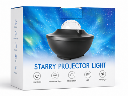 Sternenhimmel Projektor Galaxy Projektor LED Nachtlicht Musik Fernbedienung 360°