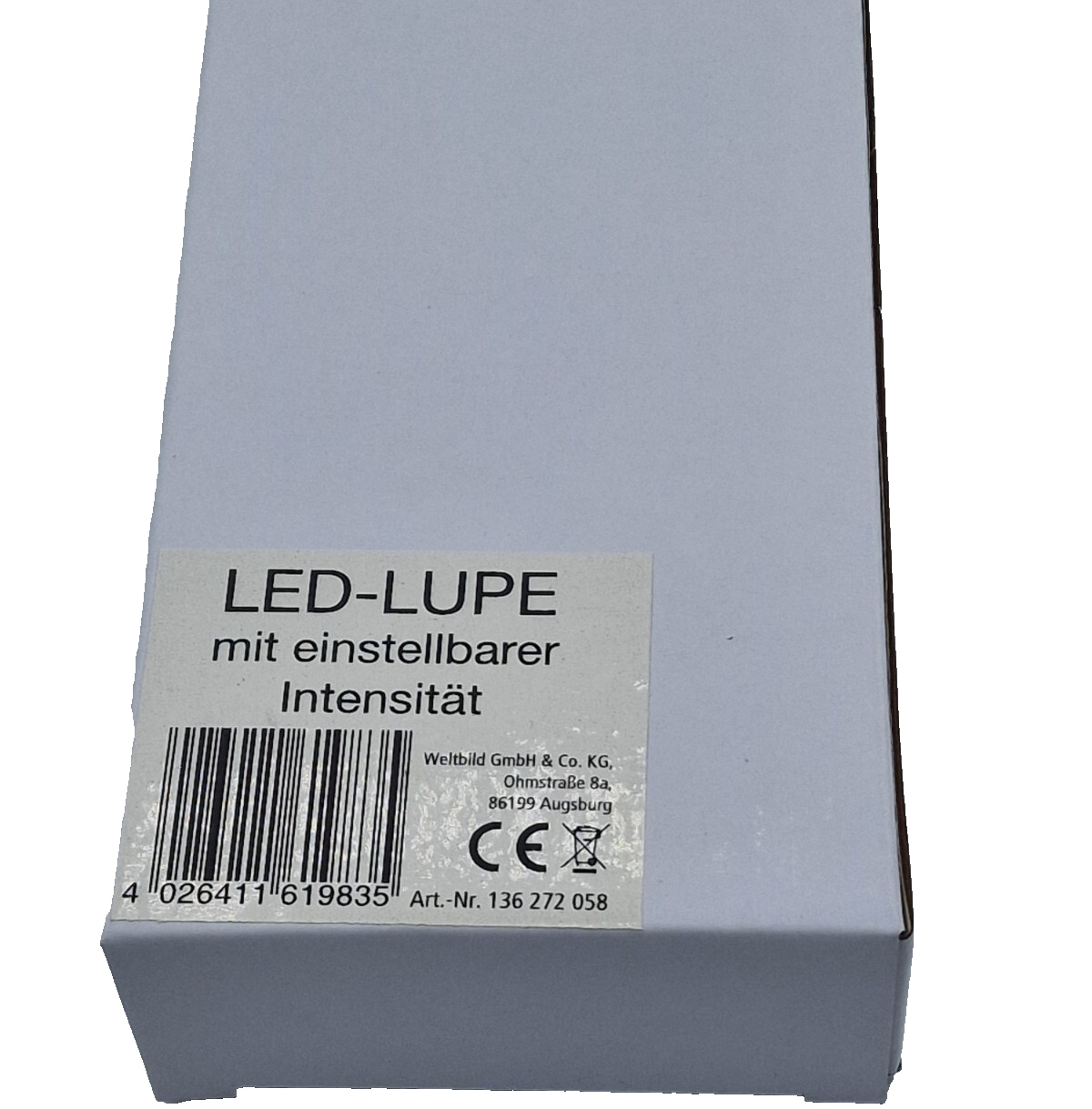 Orbisana LED Lupe Leselupe mit Licht dimmbar Vergrößerungshilfe Handlupe A7