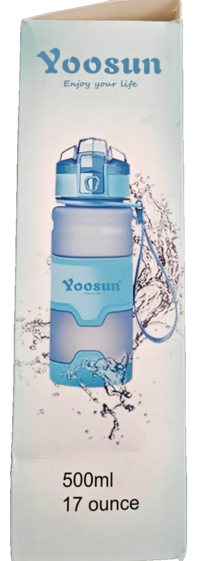 Yoosun Trinkflasche 500 ml Rot Wasserflasche Sportflasche Auslaufsicher B3