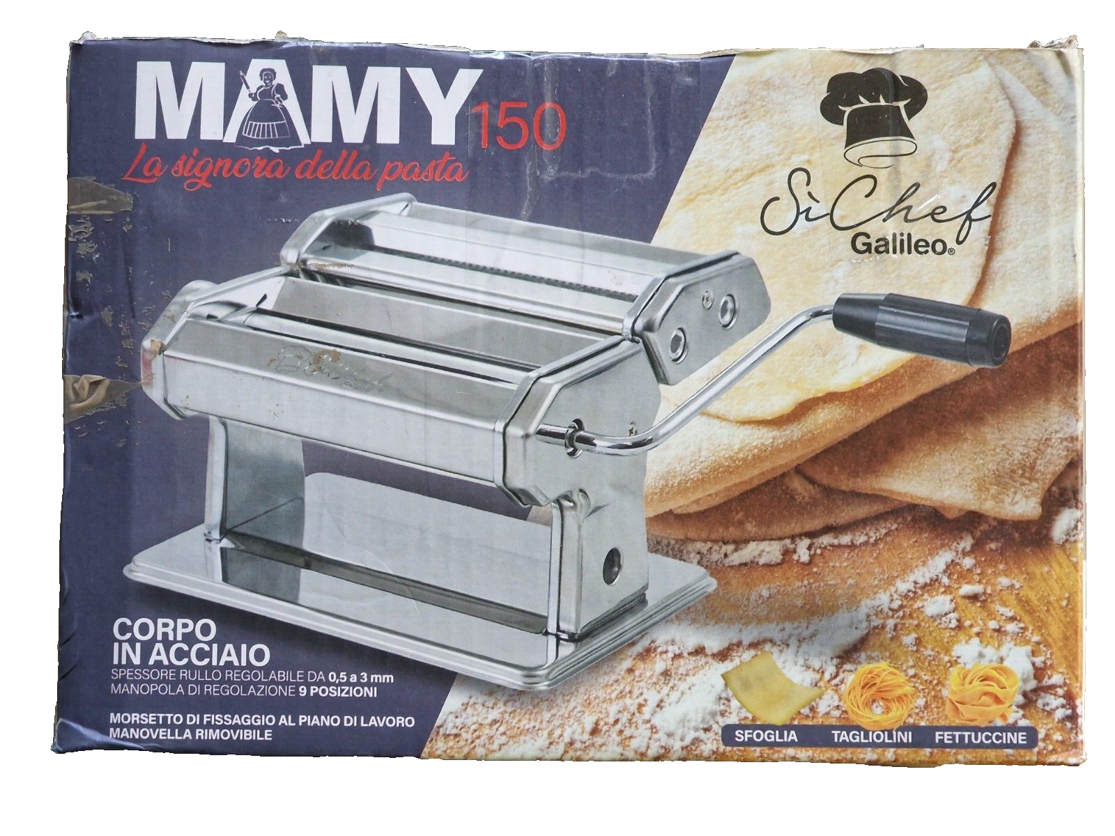 SiChef Galileo Mamy 150 Nudelmaschine, Pasta, Italien