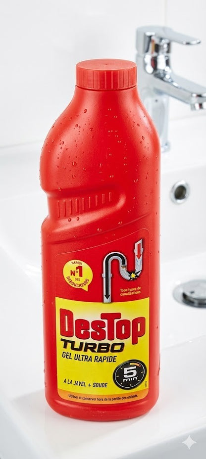 Destop Abflussreiniger Turbo Gel – Schnell & Kraftvoll