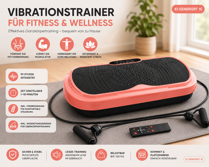 Beatrice Egli Vibrationsplatte Trainer 99 Stufen 10 Programme Fitness Fit E5