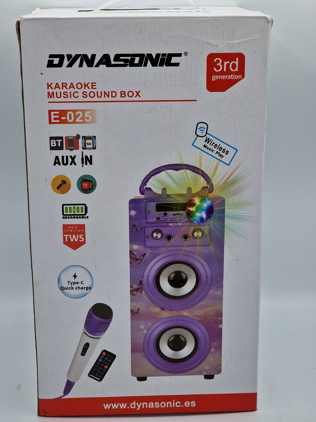 🔊 DYNASONIC 025-18 Bluetooth Lautsprecher – Stylisch, kraftvoll & vielseitig!