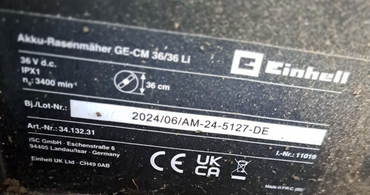 Einhell-Akku Rasenmäher GE-CM 36/36 Li gebraucht ohne Akku