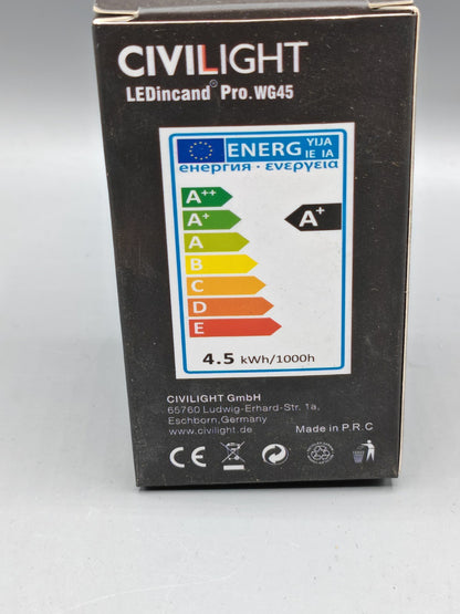 Civilight LEDincand Pro WG45, 40W, 400 Lumen, 2700K