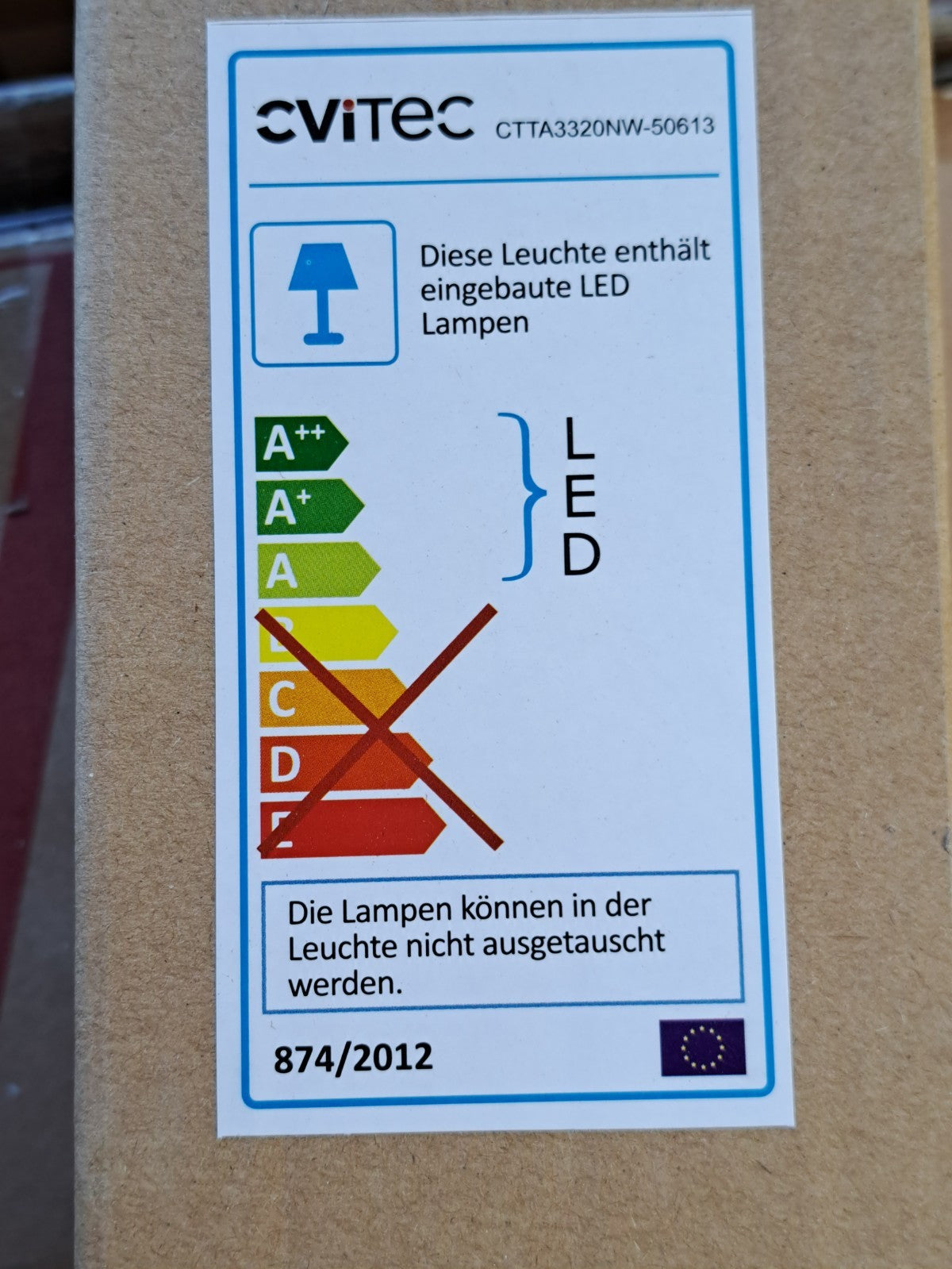 LED-Strahler 12 W für 3-Phasen-Stromschienensysteme CVITEC CTTA3320NW