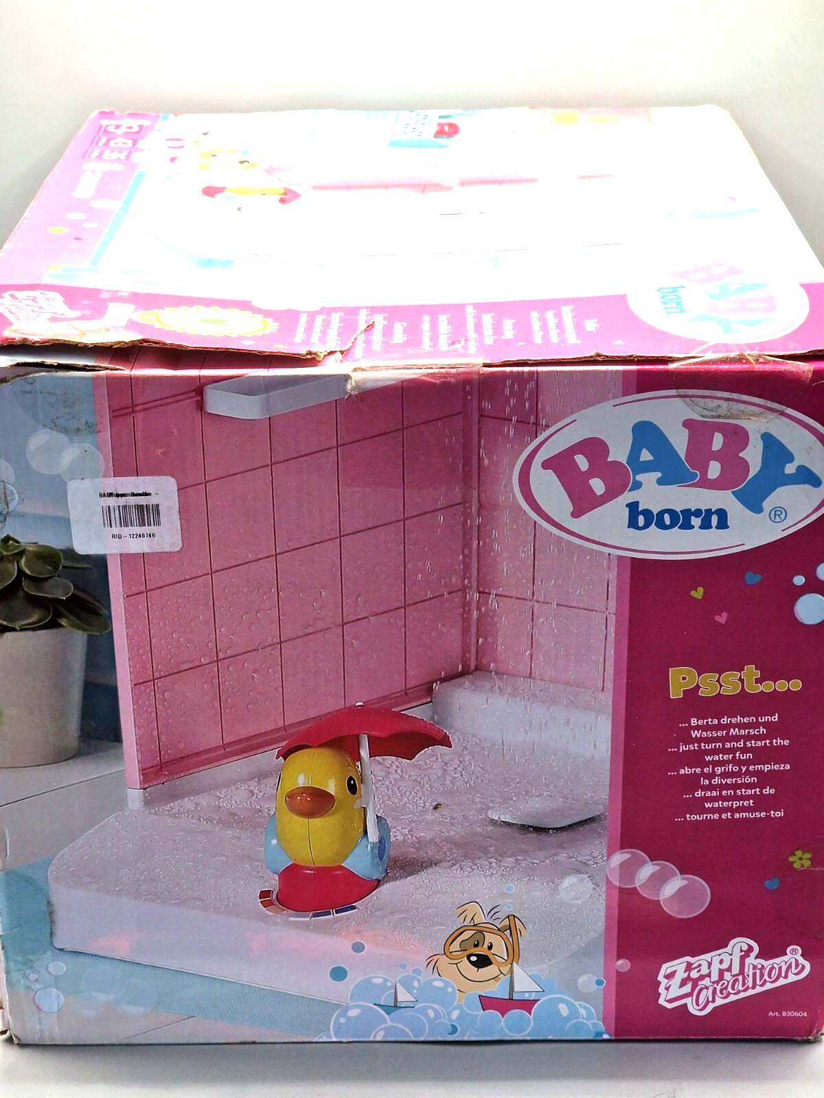 BABY born Bath Begehbare Dusche, mit Wasser befüllbar