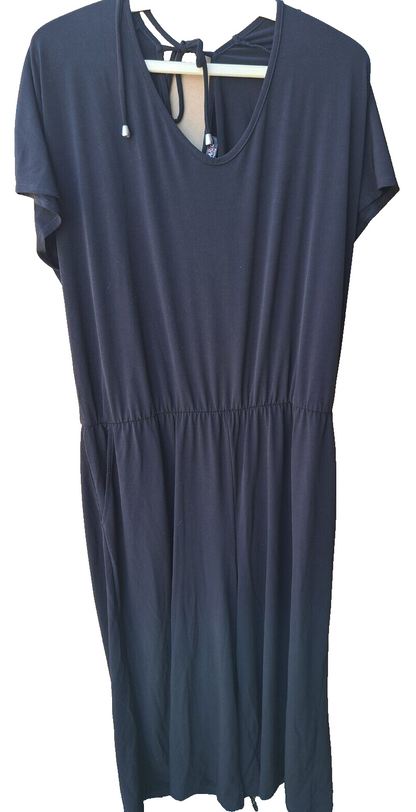 KIM & CO. Jumpsuit Brazil Knit Jersey 2 Eingrifftaschen, Schwarz Größe XL