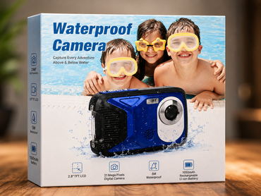 Wasserdichte Digitalkamera 21MP 2,8 Zoll TFT LCD Unterwasserkamera Blau A6