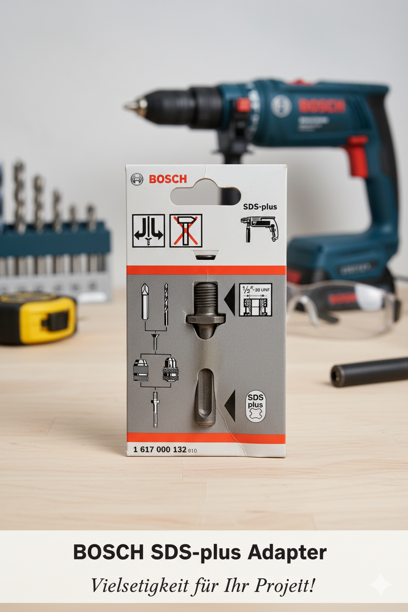 Bosch SDS Plus Aufnahmeschaft Bohrfutter Adapter 1/2"-20 UNF Bohrmaschinen B1