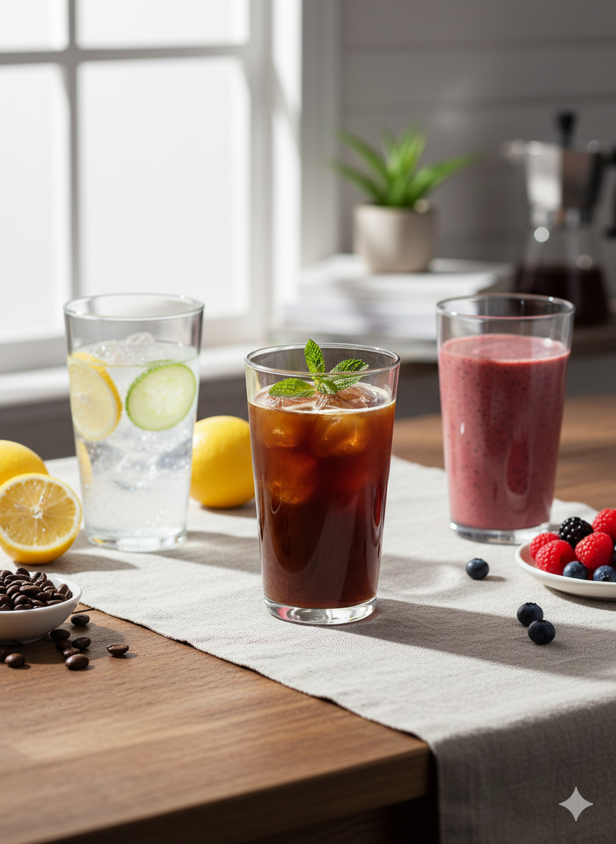 12x Longdrinkglas 15 cm hoch – hochwertig, modern, Trinkgläser Set