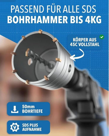 Bohrkrone 68mm für Gerätedosen Dosensenker Lochsäge
