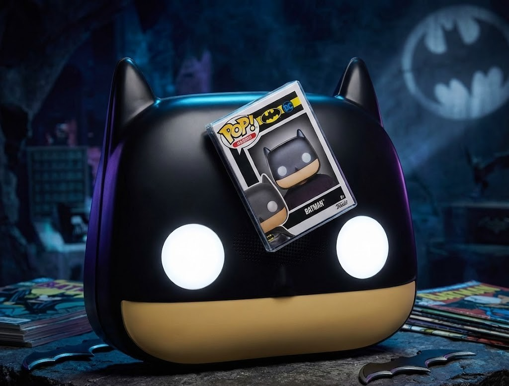 Batman Funko Maske Erwachsene – Schwarz Weiß Beige Kostüm