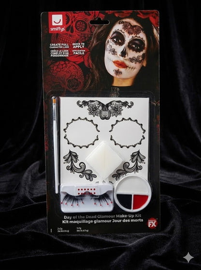 Smiffys 44962 Day of the Dead Glamour Make-Up Kit Halloween Catrina D5