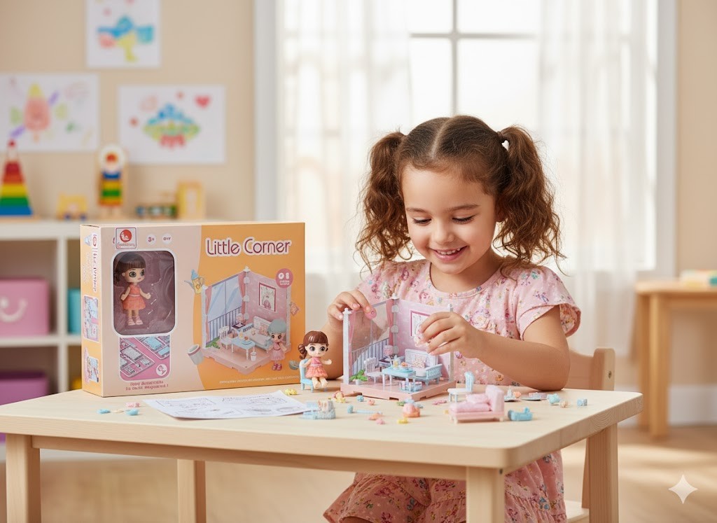 Fantastico Little Corner 01 Living Room Puppenhaus